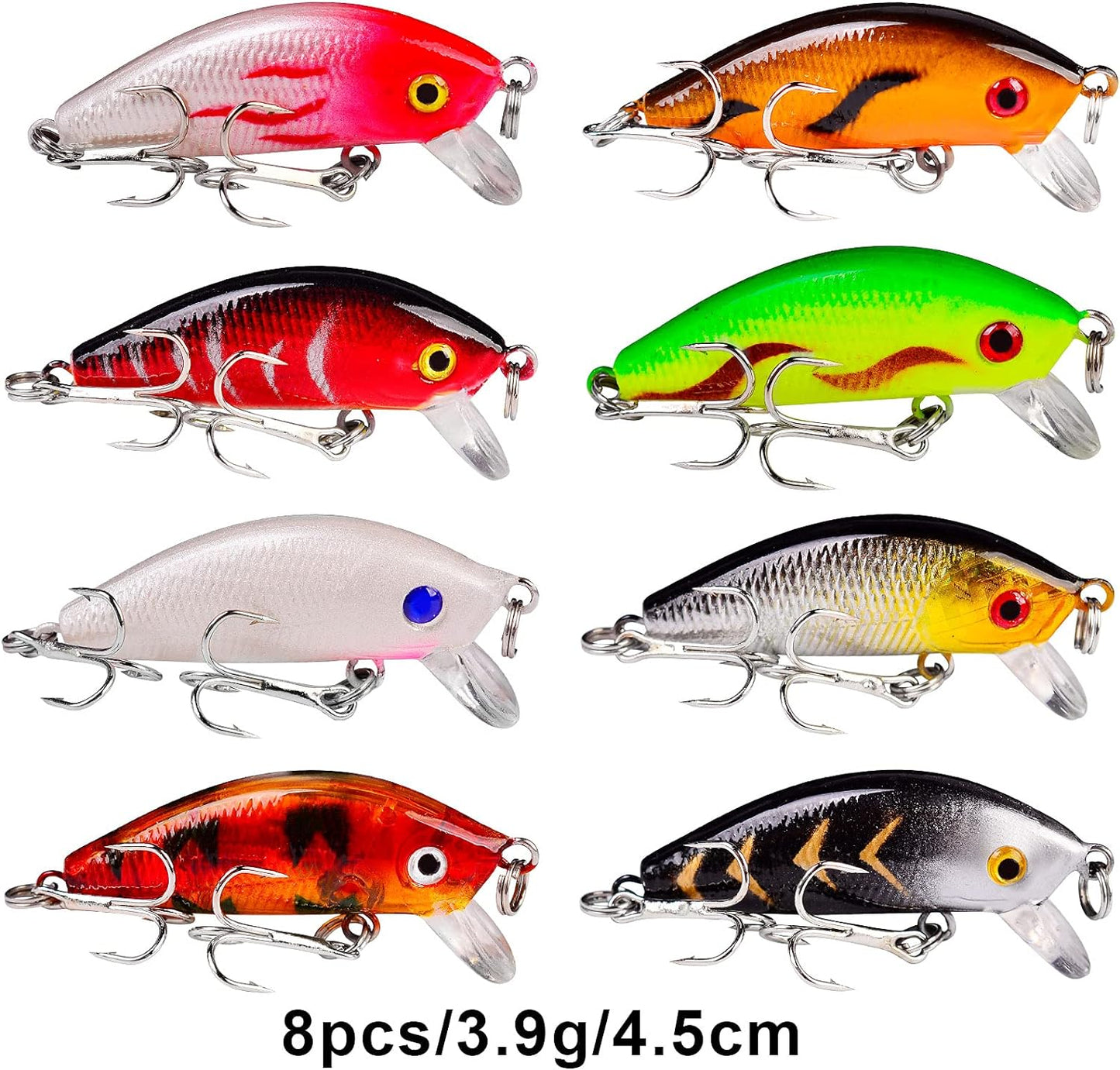 Bass Fishing Lures Kit Set Topwater Hard Baits Minnow Crankbait Pencil VIB Swimbait for Bass Pike Fit Saltwater and Freshwater