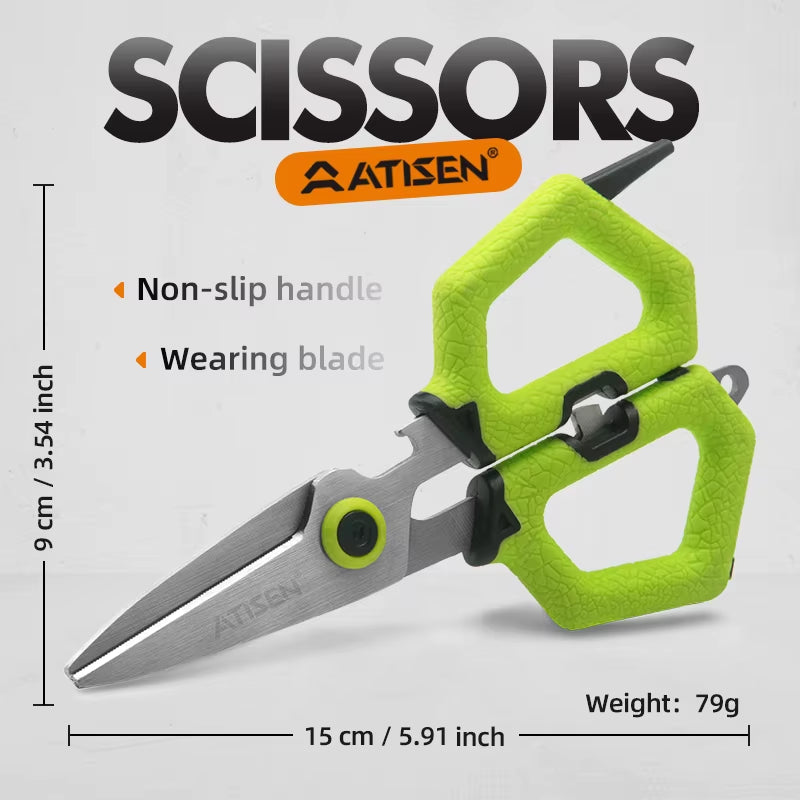 Fishing Scissors, Fishing Line Cutters Multifunctional Stainless Steel Fishing Cutting Tools Fishing Line Cutting Pliers Fishing