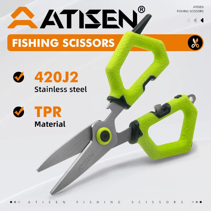 Fishing Scissors, Fishing Line Cutters Multifunctional Stainless Steel Fishing Cutting Tools Fishing Line Cutting Pliers Fishing