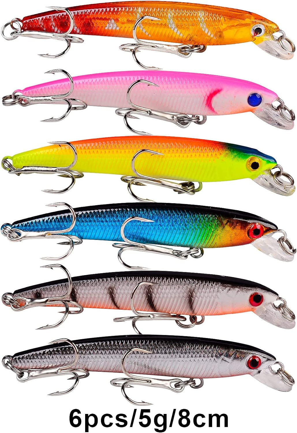 Bass Fishing Lures Kit Set Topwater Hard Baits Minnow Crankbait Pencil VIB Swimbait for Bass Pike Fit Saltwater and Freshwater